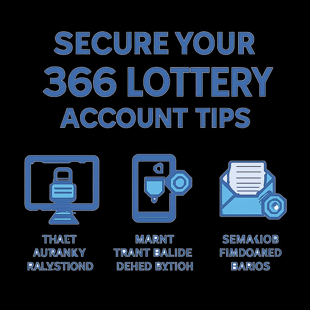Illustration on securing your 365 Lottery account.