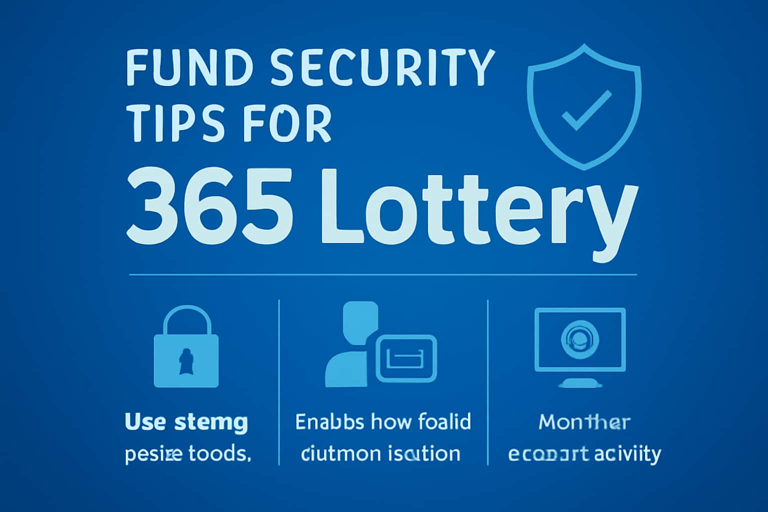 An informative graphic illustrating fund security concepts related to 365 Lottery.