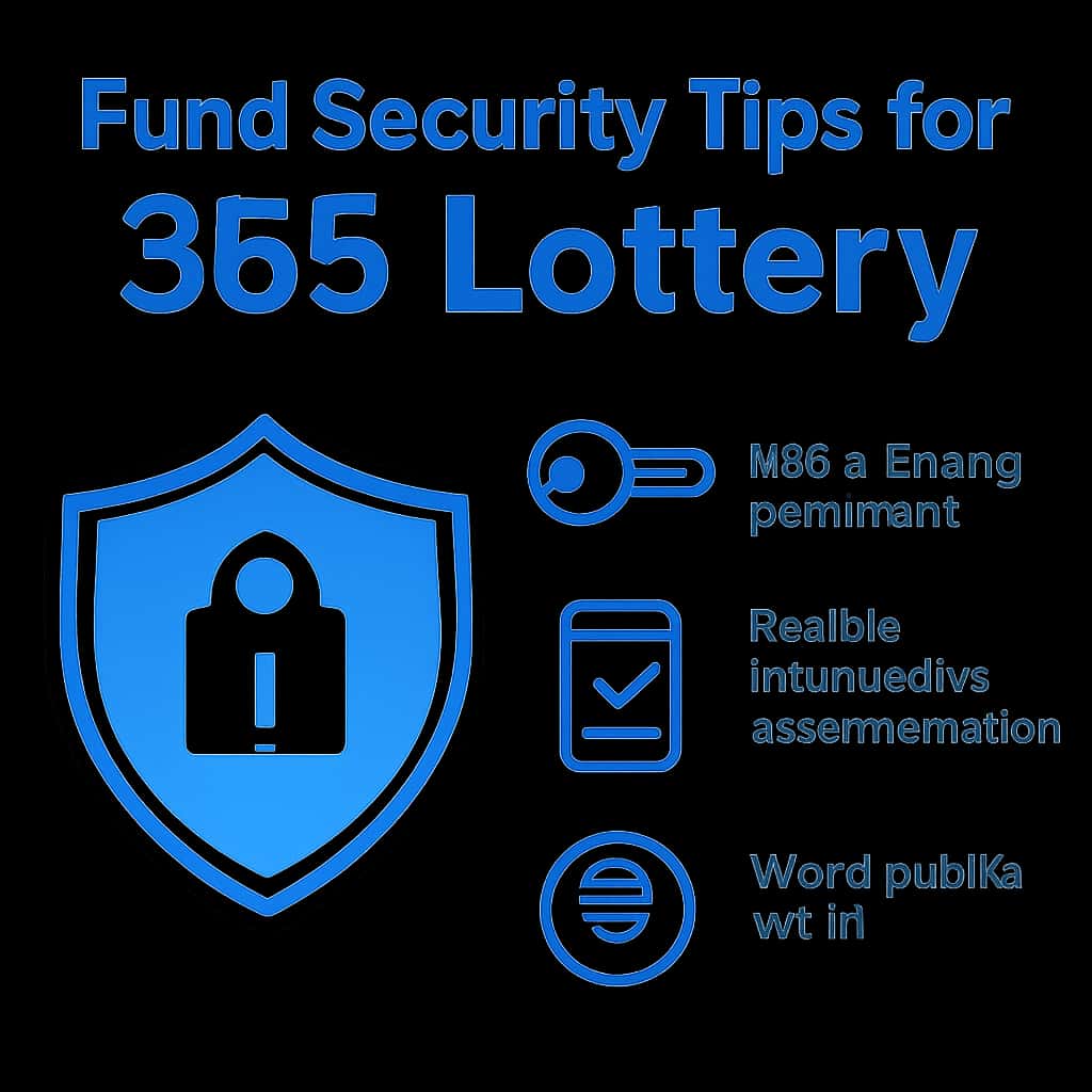 An educational diagram showing key fund security measures for 365 Lottery.