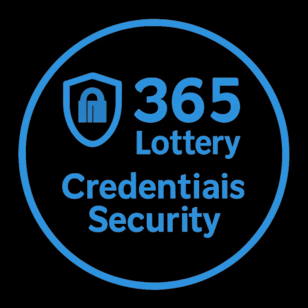 A professional icon symbolizing 365 Lottery Credentials Security, emphasizing safety and trust.