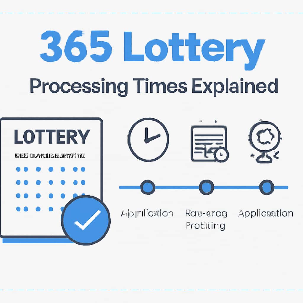 Flowchart illustrating the processing steps for the 365 Lottery.