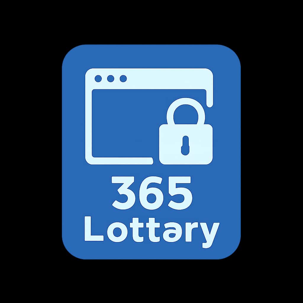 A minimal icon representing 365 Lottery login assistance