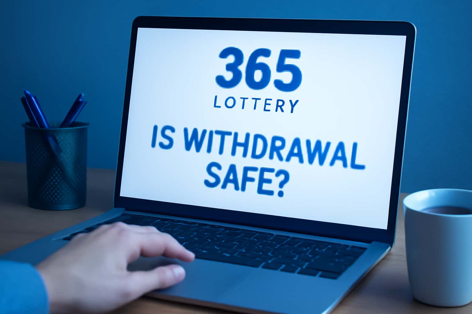 An informative visual representation of the safety aspects related to 365 Lottery withdrawals.