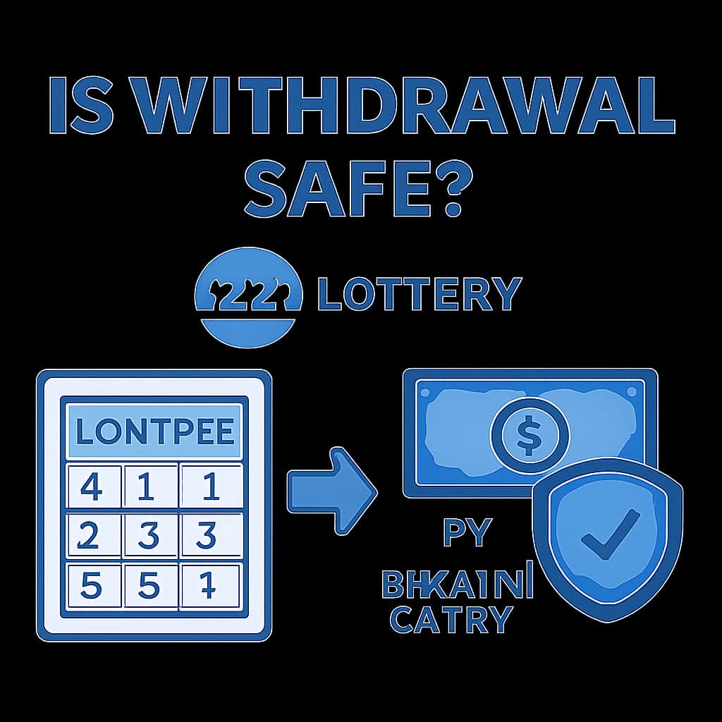 An educational diagram explaining 365 Lottery withdrawal processes.
