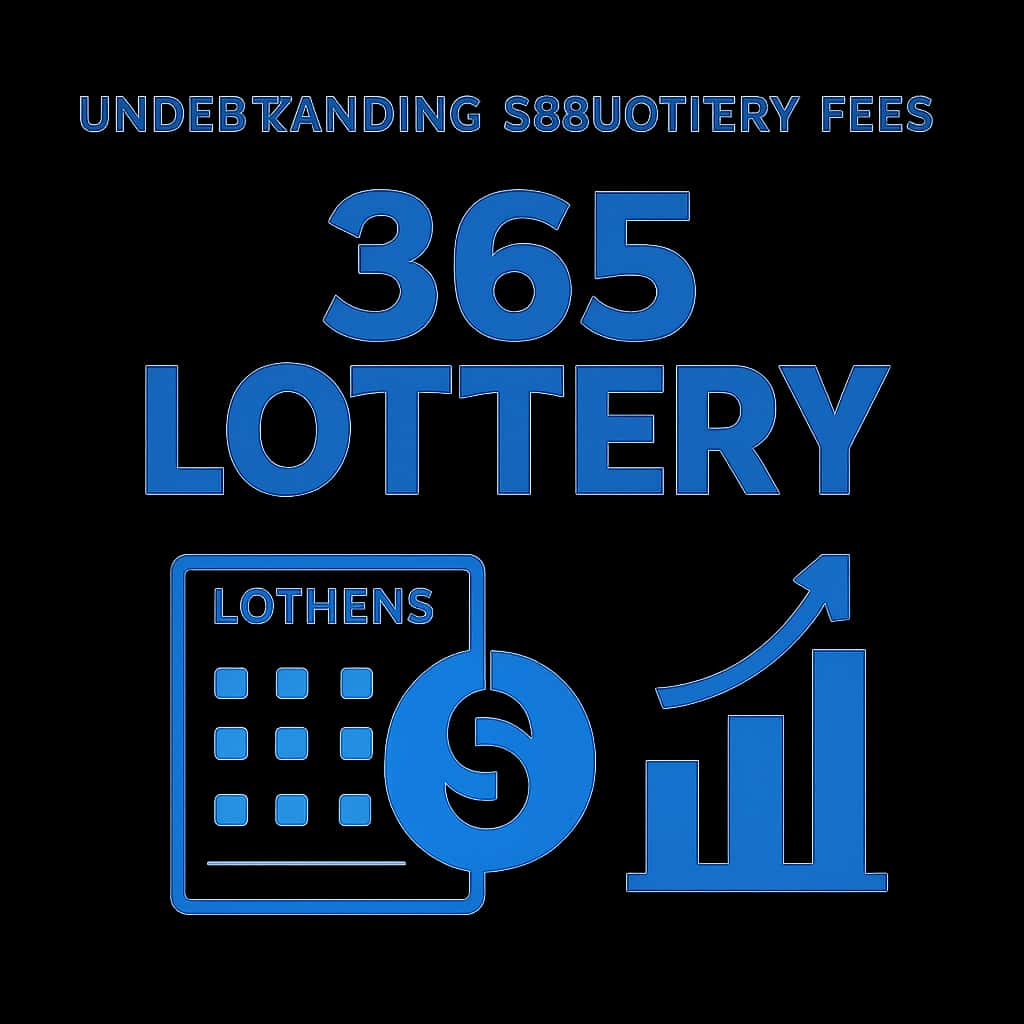 An illustration detailing different fee categories associated with 365 Lottery.